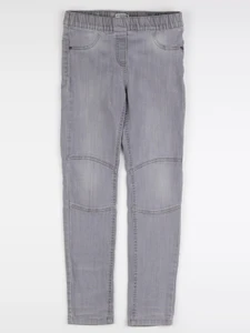 Vertbaudet - jegging gris - 9 ans
