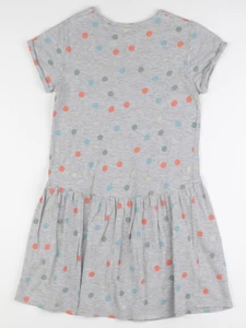 Vertbaudet - robe gris, or - 12 ans