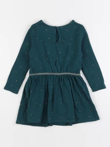 Vertbaudet - robe or, vert - 2 ans