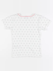 Petit Bateau - maillot de corps blanc, bleu - 8 ans