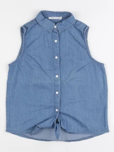 Monoprix - blouse bleu - 10 ans
