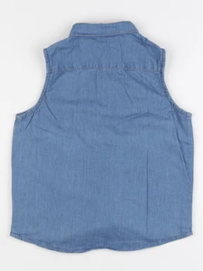 Monoprix - blouse bleu - 10 ans