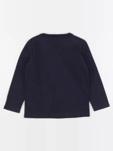 Petit Bateau - tee-shirt bleu - 4 ans