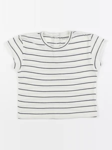 Vertbaudet - tee-shirt bleu, blanc - 18 mois