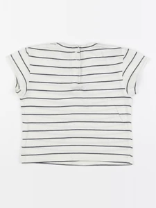 Vertbaudet - tee-shirt bleu, blanc - 18 mois
