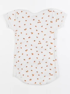 Petit Bateau - body orange - 12 mois
