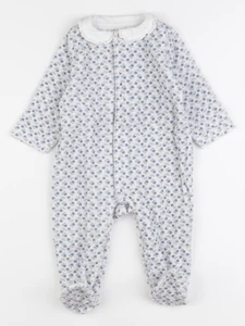 Cyrillus - pyjama velours bleu - 12 mois