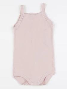Petit Bateau - body rose - 12 mois