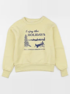 The animals observatory - sweat jaune - 8 ans