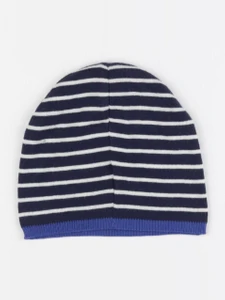 H&M - bonnet bleu - 4/8 ans