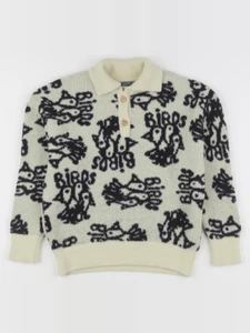 The animals observatory - pull beige, noir - 8 ans