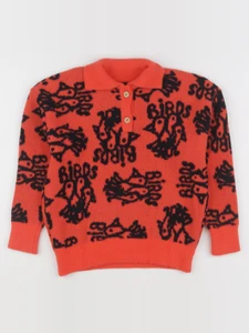 The animals observatory - pull rouge, noir - 8 ans