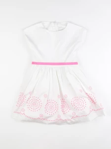 Jacadi - robe blanc, rose - 6 ans