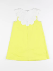 Jacadi - robe jaune, blanc - 5 ans