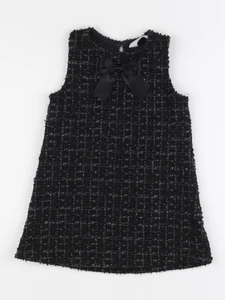 H&M - robe noir - 2/4 ans