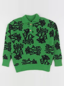 The animals observatory - pull vert, noir - 8 ans