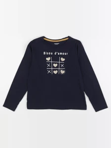 Vertbaudet - tee-shirt bleu - 8 ans