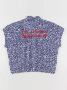 The animals observatory - pull imprimé au dos violet, bleu - 8 ans