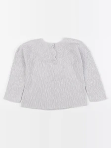 Little Cigogne - pull gris - 3 ans