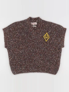 The animals observatory - pull imprimé au dos marron - 8 ans