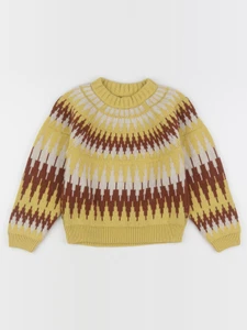 The animals observatory - pull jaune, marron - 8 ans