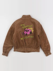 The animals observatory - veste imprimé au dos marron - 8 ans