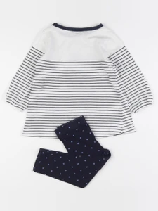 Vertbaudet - pyjama coton bleu - 2 ans