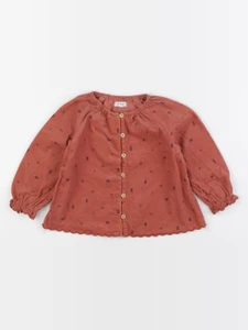 Vertbaudet - blouse marron - 24 mois
