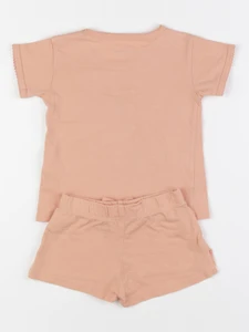 Vertbaudet - ensemble orange - 2 ans