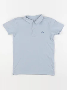 Vertbaudet - polo bleu - 8 ans