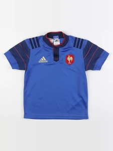 Adidas - tee-shirt bleu - 7/8 ans