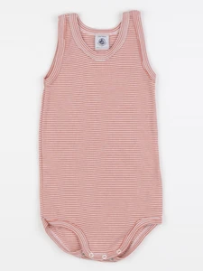 Petit Bateau - body rouge - 24 mois