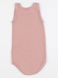 Petit Bateau - body rouge - 24 mois