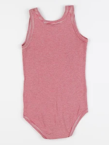 Petit Bateau - body rouge - 24 mois