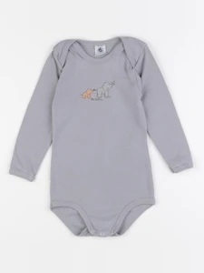 Petit Bateau - body gris - 36 mois