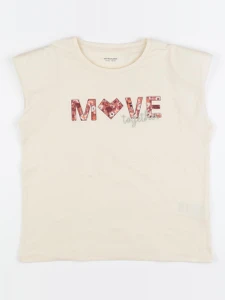 Vertbaudet - tee-shirt jaune - 10 ans