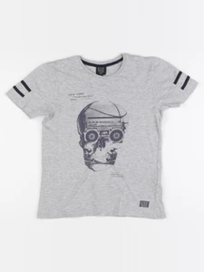 IKKS - tee-shirt gris - 10 ans