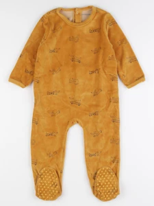 Vertbaudet - pyjama velours jaune - 2 ans