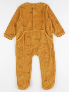 Vertbaudet - pyjama velours jaune - 2 ans
