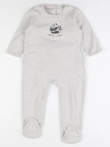 Vertbaudet - pyjama coton gris - 36 mois