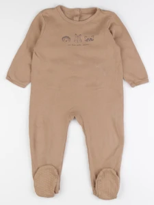 Vertbaudet - pyjama coton marron - 36 mois