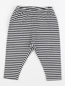 Uniqlo - legging noir, blanc - 12/18 mois