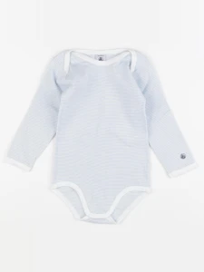 Petit Bateau - body bleu - 36 mois