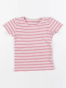 Vertbaudet - tee-shirt rose - 6 ans