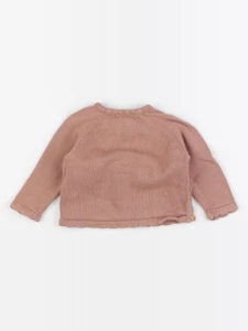 Vertbaudet - pull marron - 9 mois