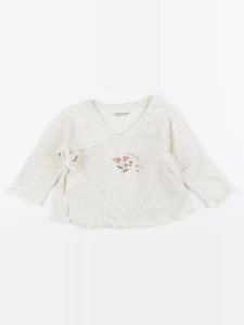 Vertbaudet - tee-shirt beige - 6 mois