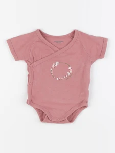 Vertbaudet - body rose - 3 mois