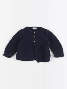Vertbaudet - gilet bleu - 3 mois