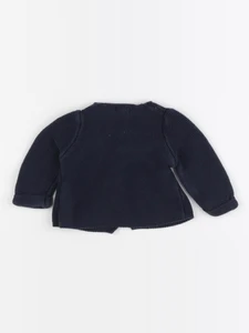 Vertbaudet - gilet bleu - 3 mois