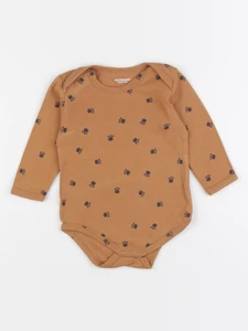Vertbaudet - body marron - 12 mois
